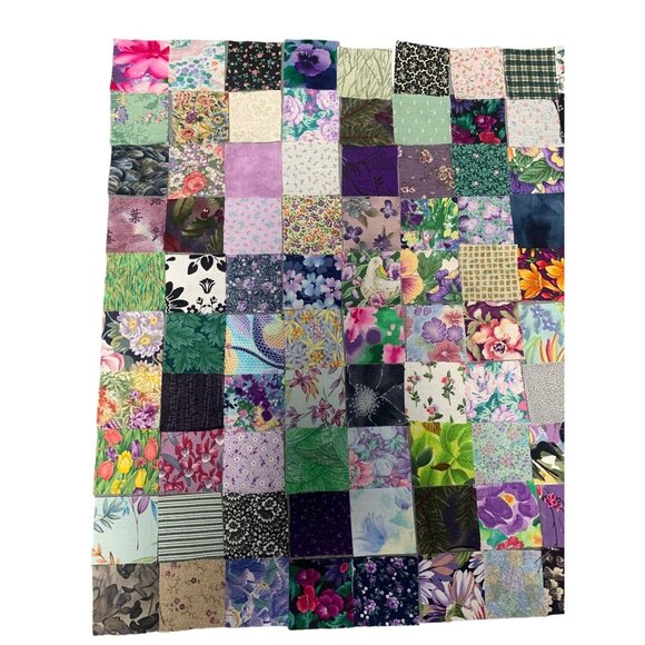 100 Precut 2" Cotton Fabric Squares - Quilting & Crafting Sew - Picture 2 of 6
